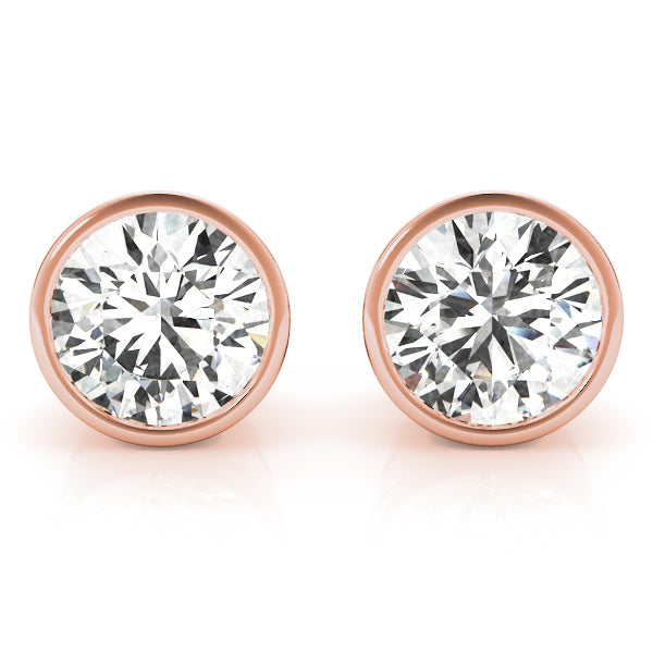 Ayla Lab Grown Diamond Bezel Set Studs (1 ct. TDW)