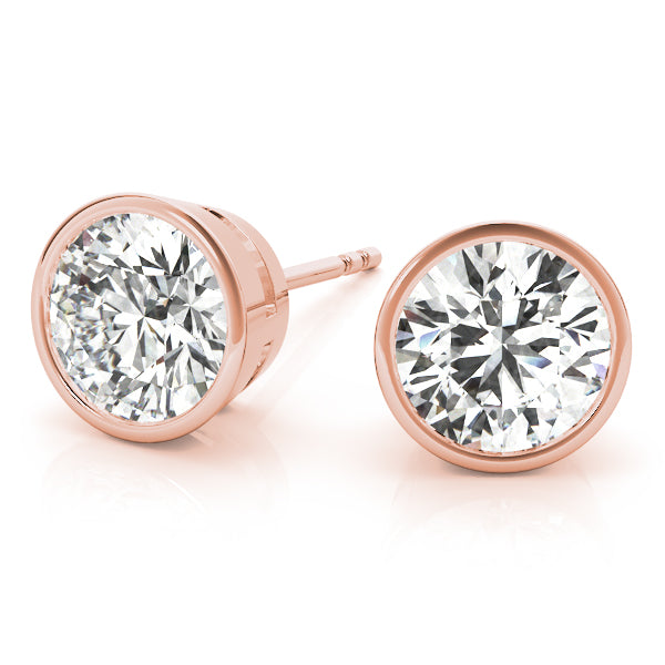 Ayla Lab Grown Diamond Bezel Set Studs (1 ct. TDW)