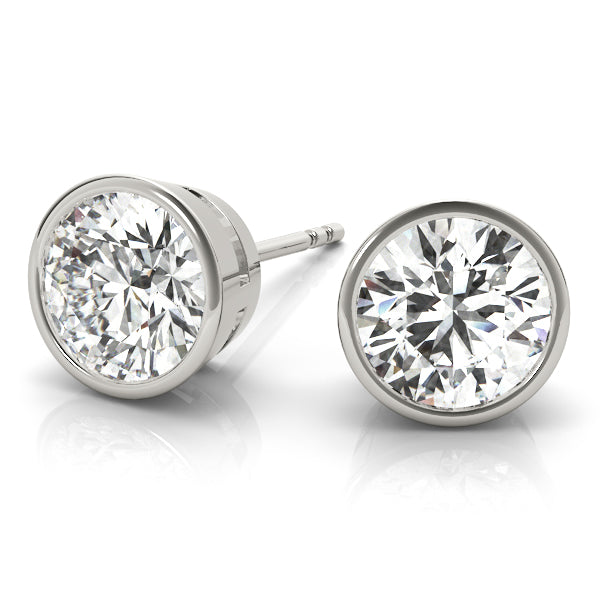 Ayla Lab Grown Diamond Bezel Set Studs (1 ct. TDW)