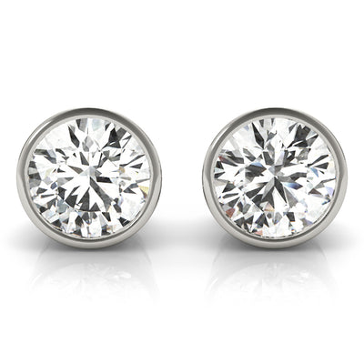 Ayla Lab Grown Diamond Bezel Set Studs (1 ct. TDW)