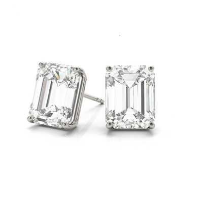 Lourdes Emerald Lab Grown Diamond Studs