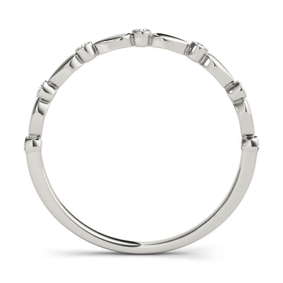 Guinevere Women's Diamond Bezel Set Wedding Ring