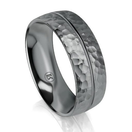 Hammered Wedding Ring