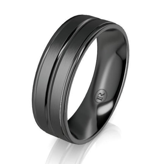 black mens rings