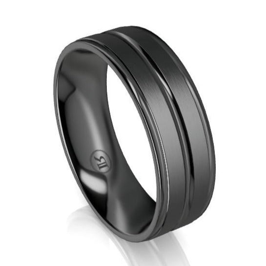 black weddjng rings