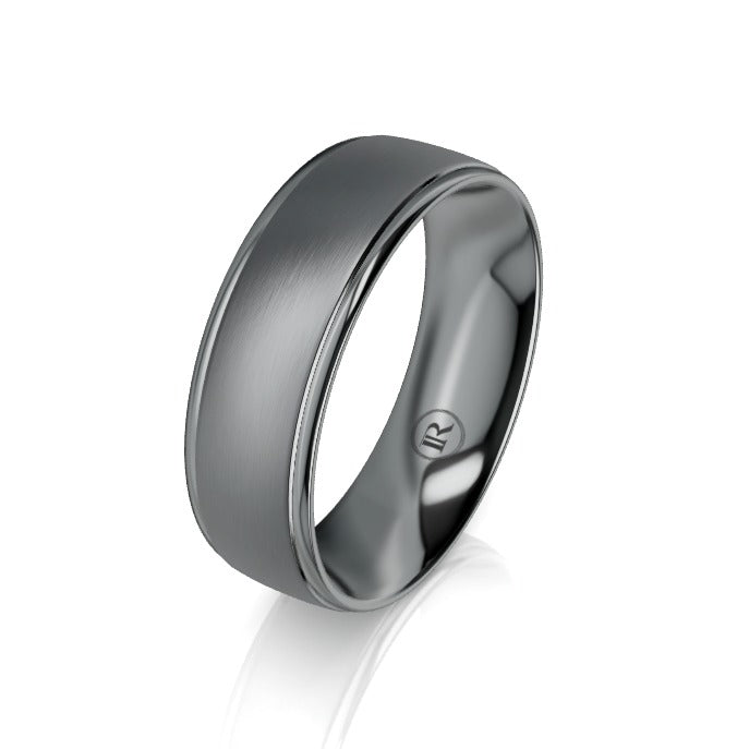 The Ashton Tantalum Wedding Ring