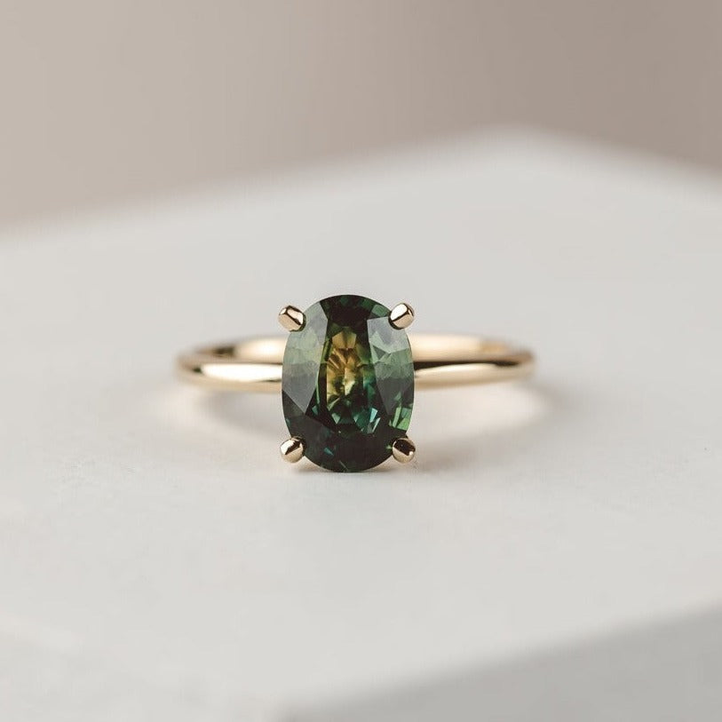 Lara Oval Australian Sapphire Engagement Ring