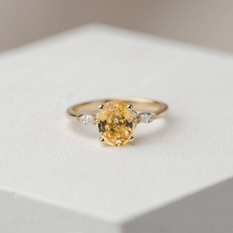 Yellow Sapphire Engagement Rings