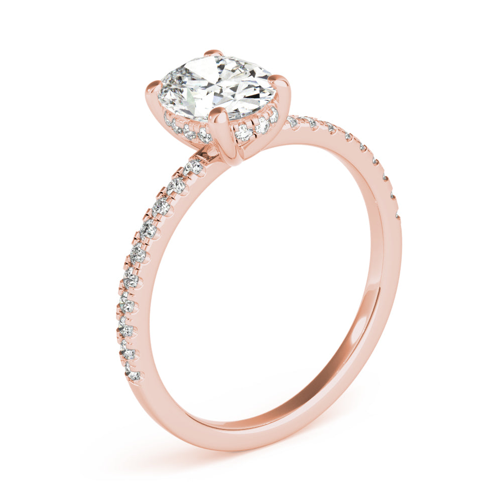Alyssa Oval Diamond Engagement Ring Setting – KAVALRI
