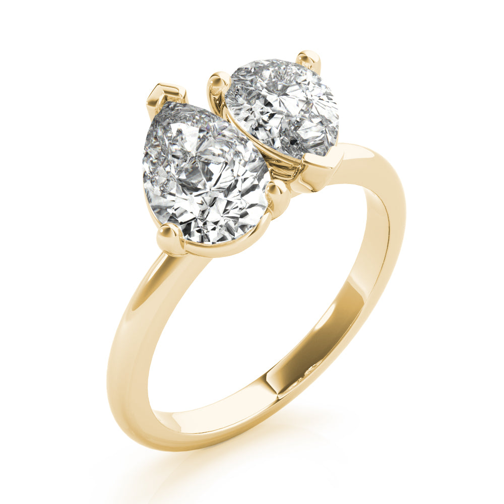 Lara Toi et Moi Double Pear Diamond Engagement Ring Setting