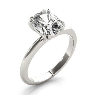 Lara Cushion Double Claw Diamond Engagement Ring Setting