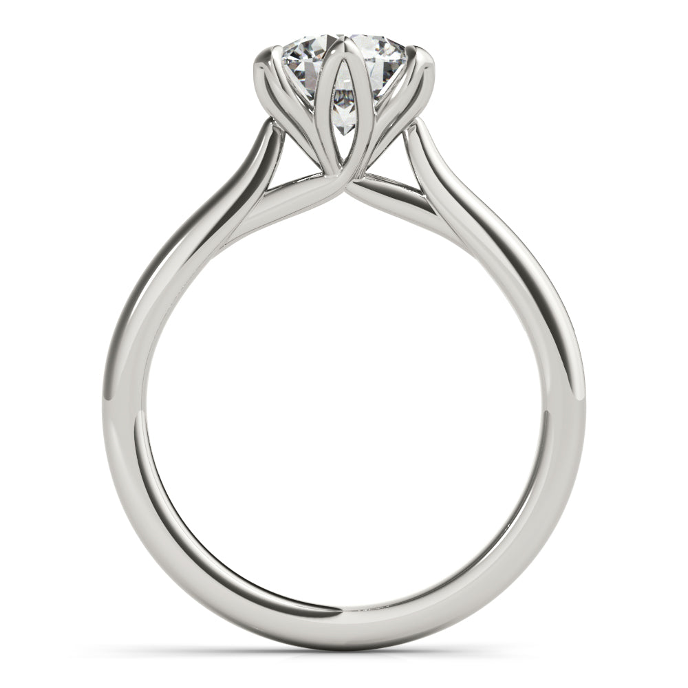 Tulip Solitaire Engagement Ring Setting – KAVALRI
