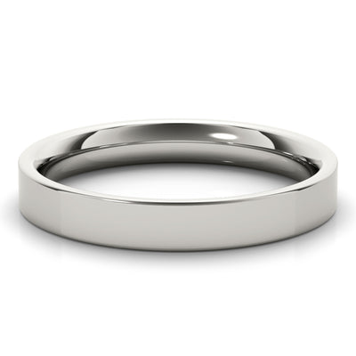 Women's Classic Flat Banded Wedding Ring (Cigar Band)