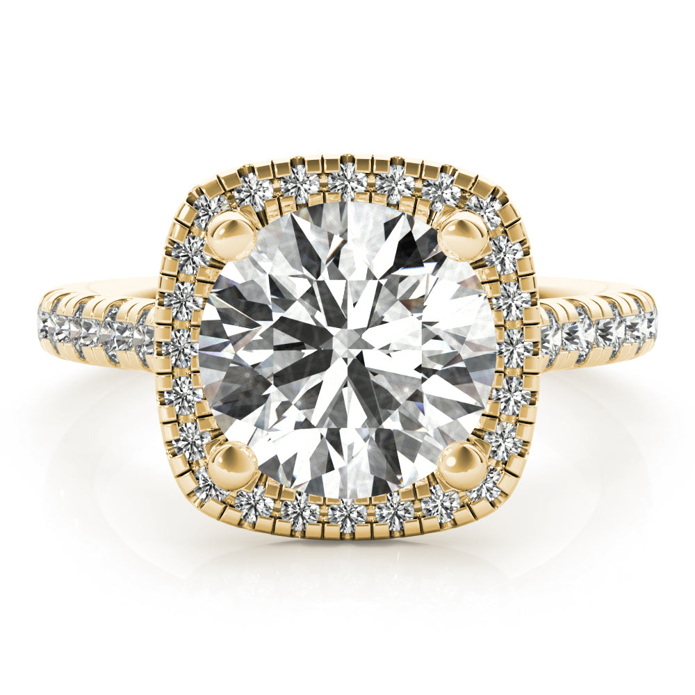 Harlow Round Diamond Engagement Ring Setting