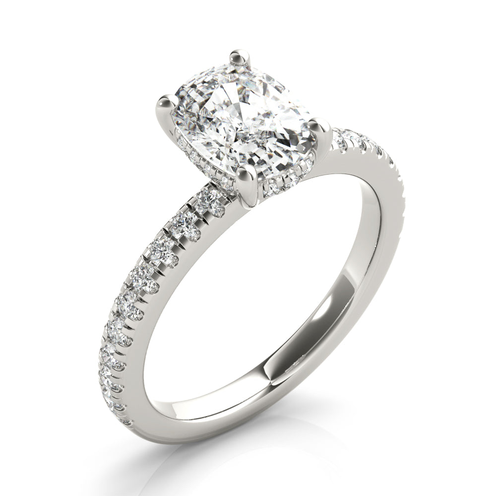 Alyssa Cushion Diamond Engagement Ring Setting