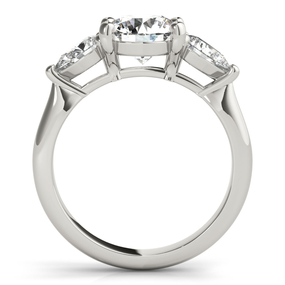 Charlotte Round Diamond Engagement Ring Setting