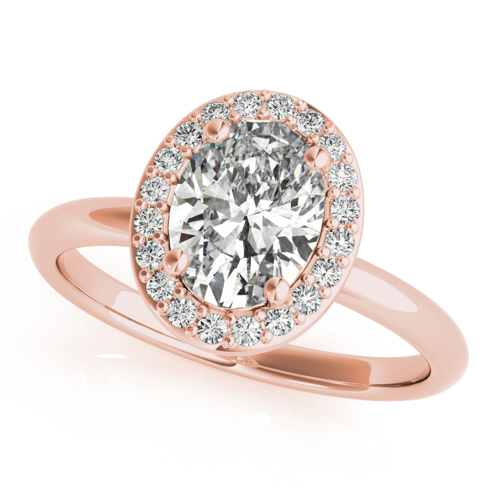 oval halo engagement rings