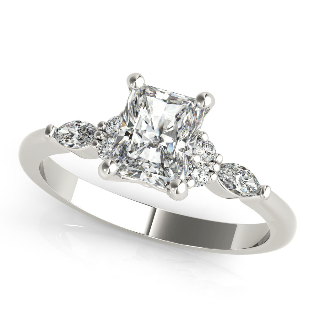 radiant diamond engagment ring