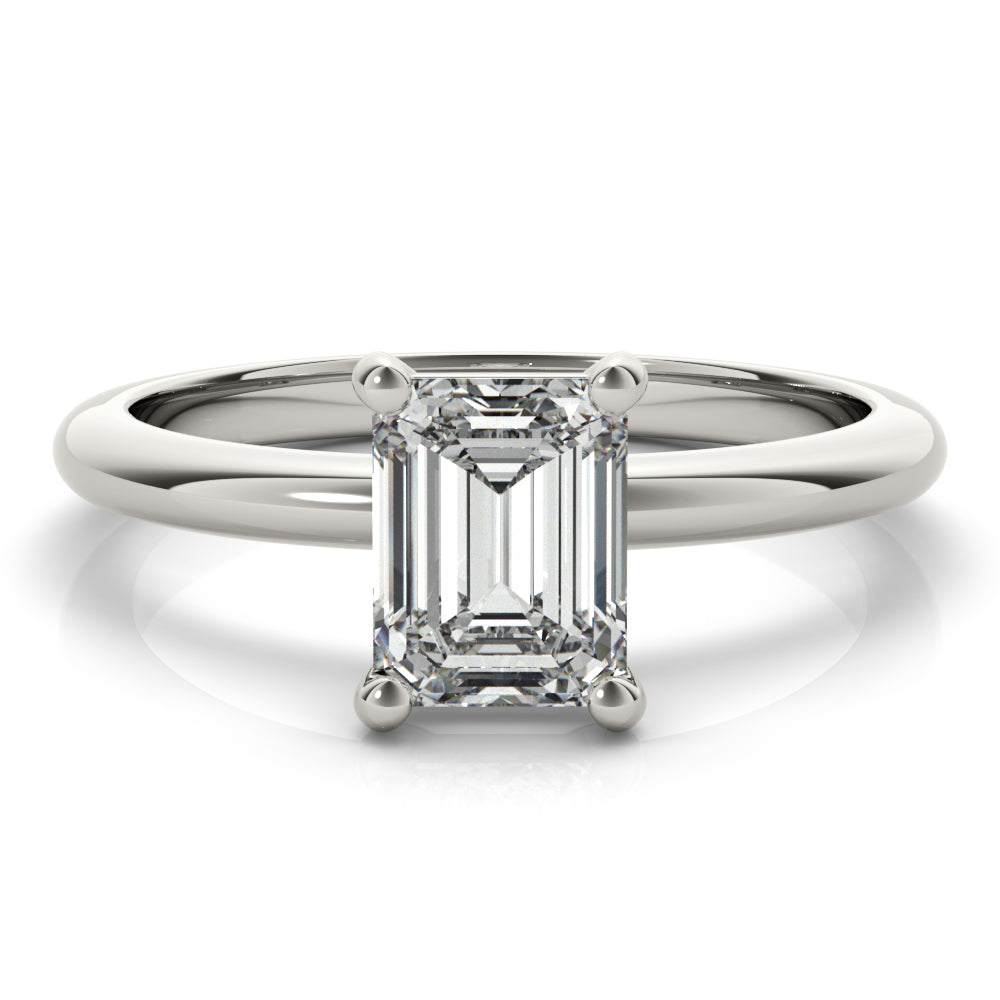 Lara Emerald Diamond Engagement Ring Setting