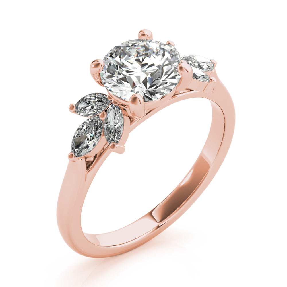 April Diamond Engagement Ring Setting