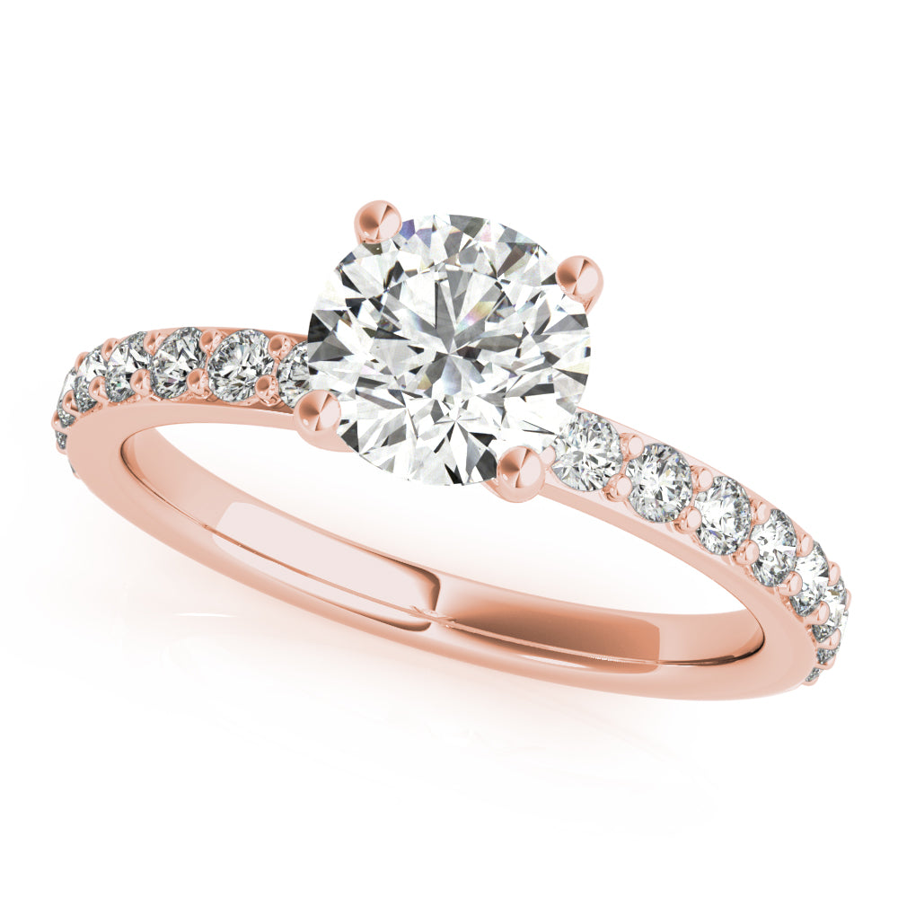 Allegra V-Prong Diamond Engagement Ring Setting