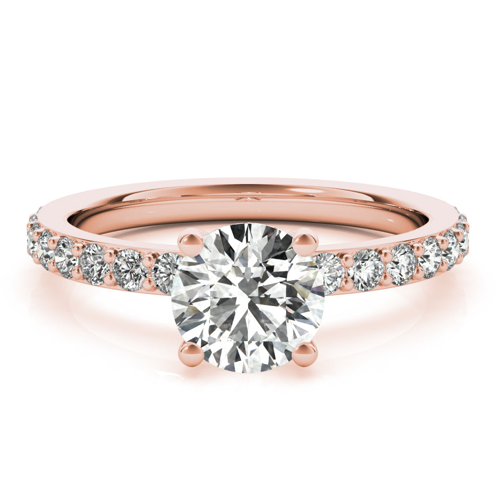 Allegra V-Prong Diamond Engagement Ring Setting