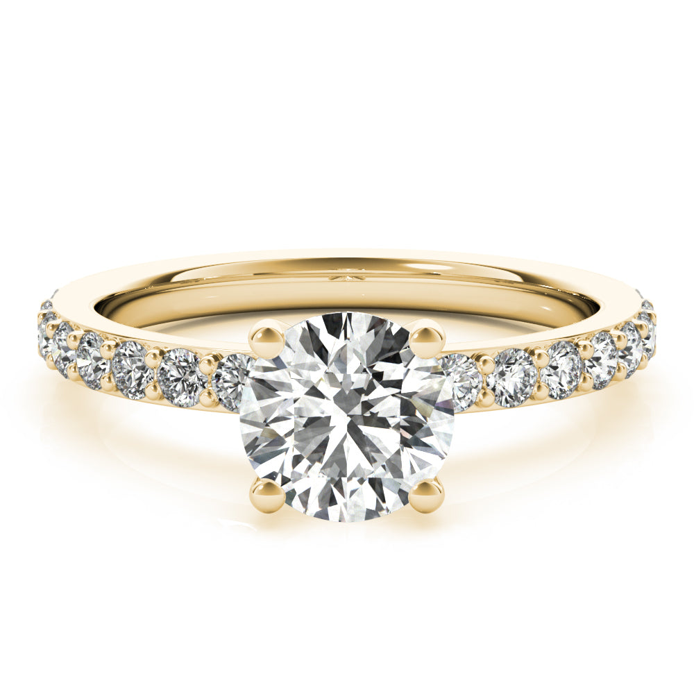 Allegra V-Prong Diamond Engagement Ring Setting