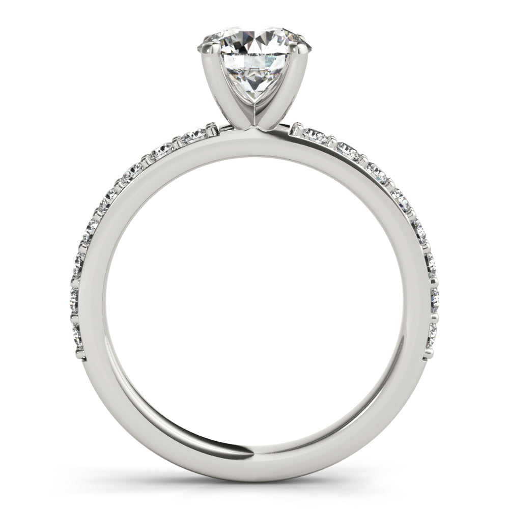 Allegra V-Prong Diamond Engagement Ring Setting