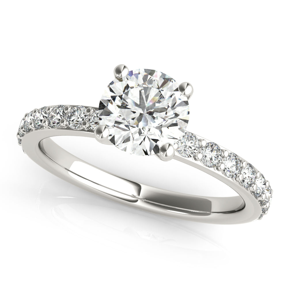 Allegra V-Prong Diamond Engagement Ring Setting