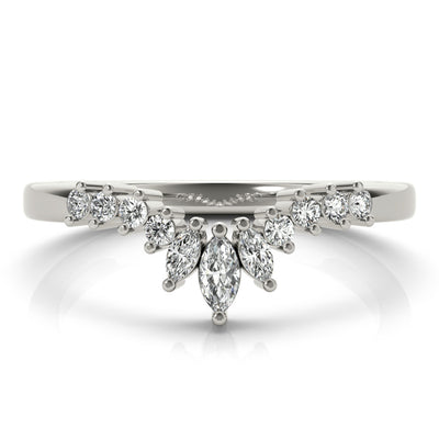 Milla Women's Diamond Chevron Wedding Ring