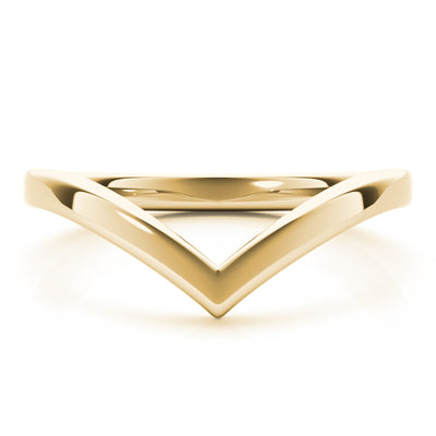 Carla Solitaire Women's Chevron Wedding Ring