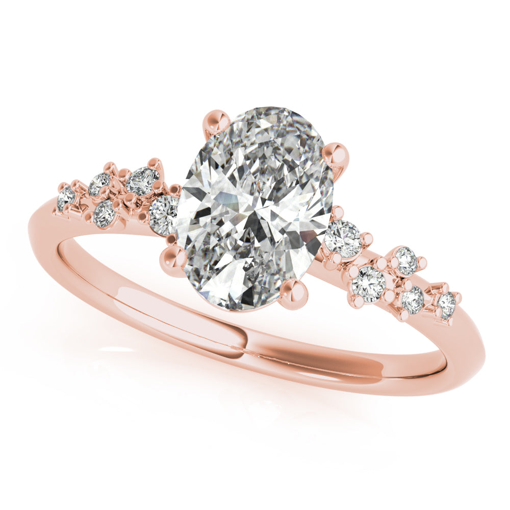 Ivy Oval Diamond Engagement Ring Setting