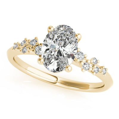 Ivy Oval Diamond Engagement Ring Setting