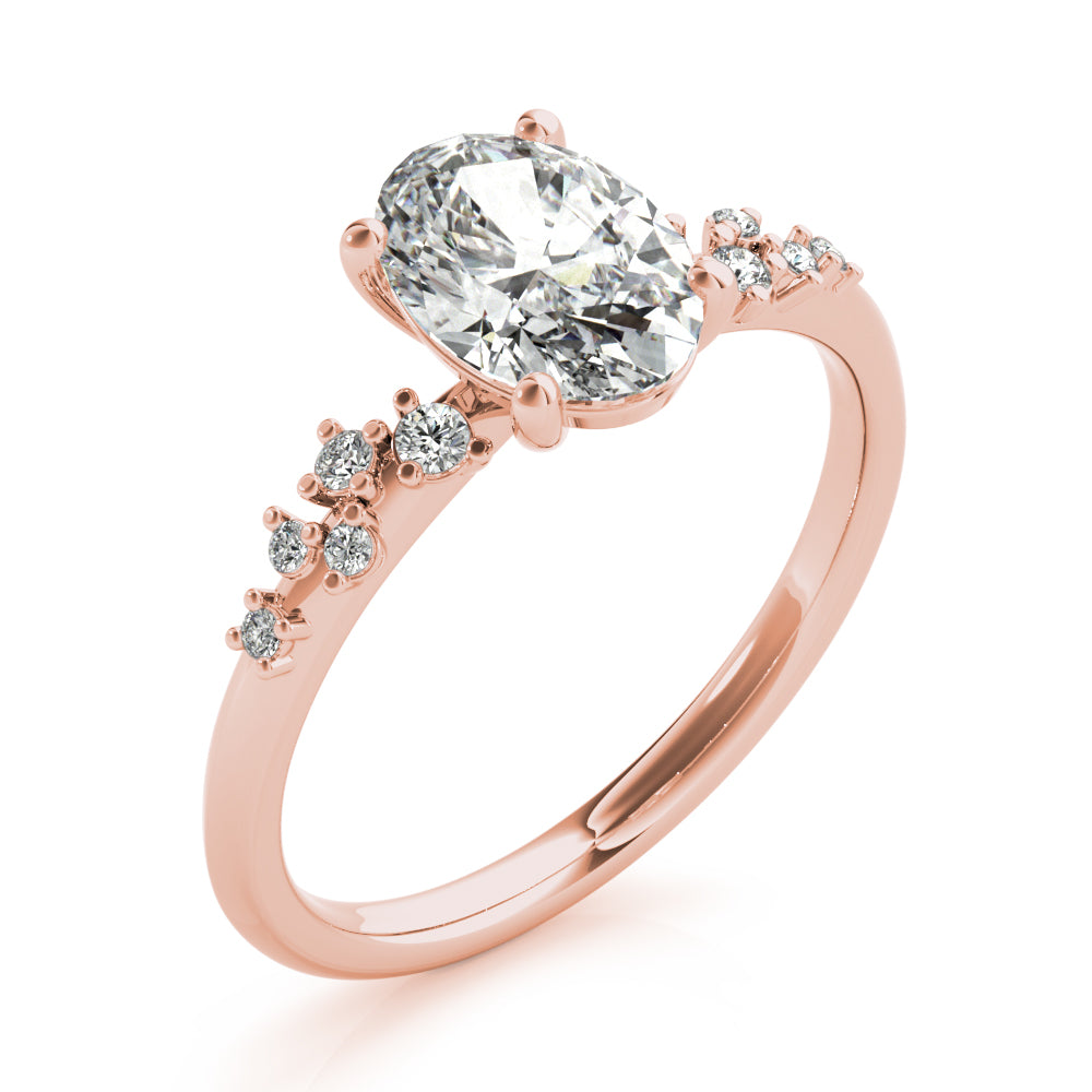 Ivy Oval Diamond Engagement Ring Setting