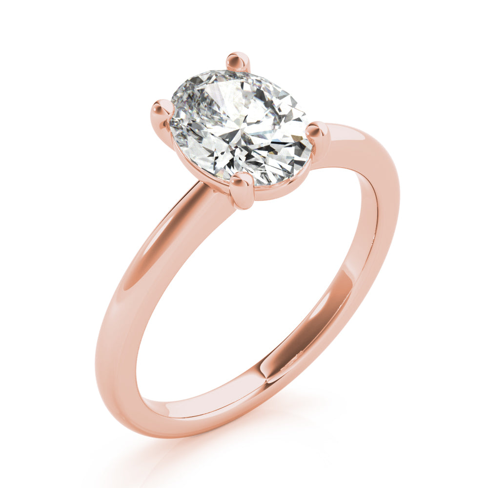 Courtney Oval Diamond Engagement Ring Setting