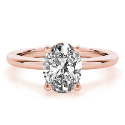 Courtney Oval Diamond Engagement Ring Setting