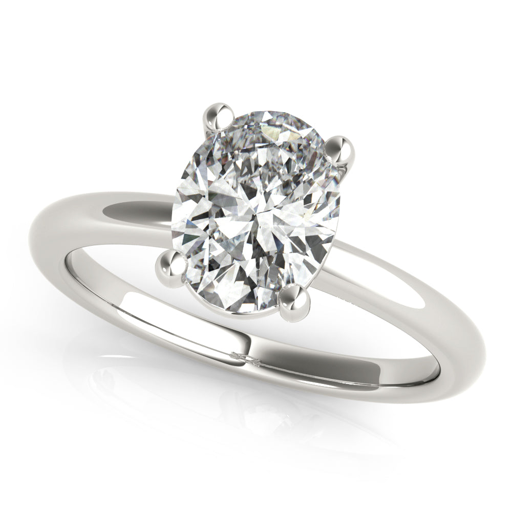 Courtney Oval Diamond Engagement Ring Setting