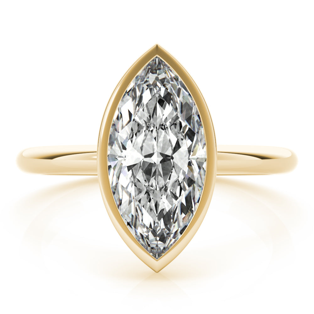 Marquise Bezel Engagement Ring Setting