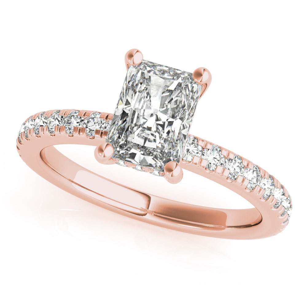 Alyssa Radiant Diamond Engagement Ring Setting