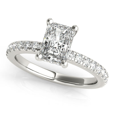 Alyssa Radiant Diamond Engagement Ring Setting