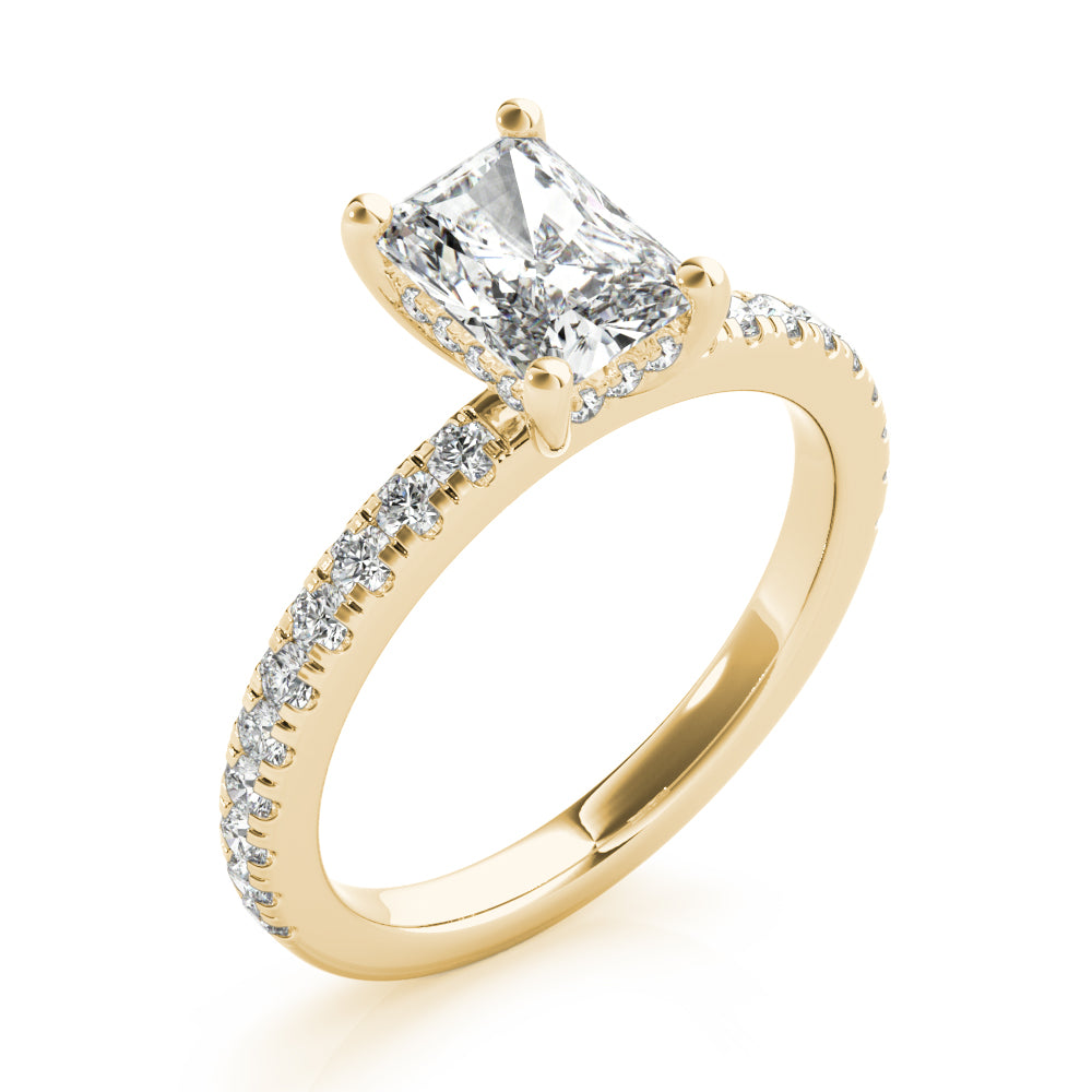 Alyssa Radiant Diamond Engagement Ring Setting