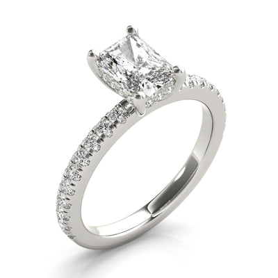 Alyssa Radiant Diamond Engagement Ring Setting