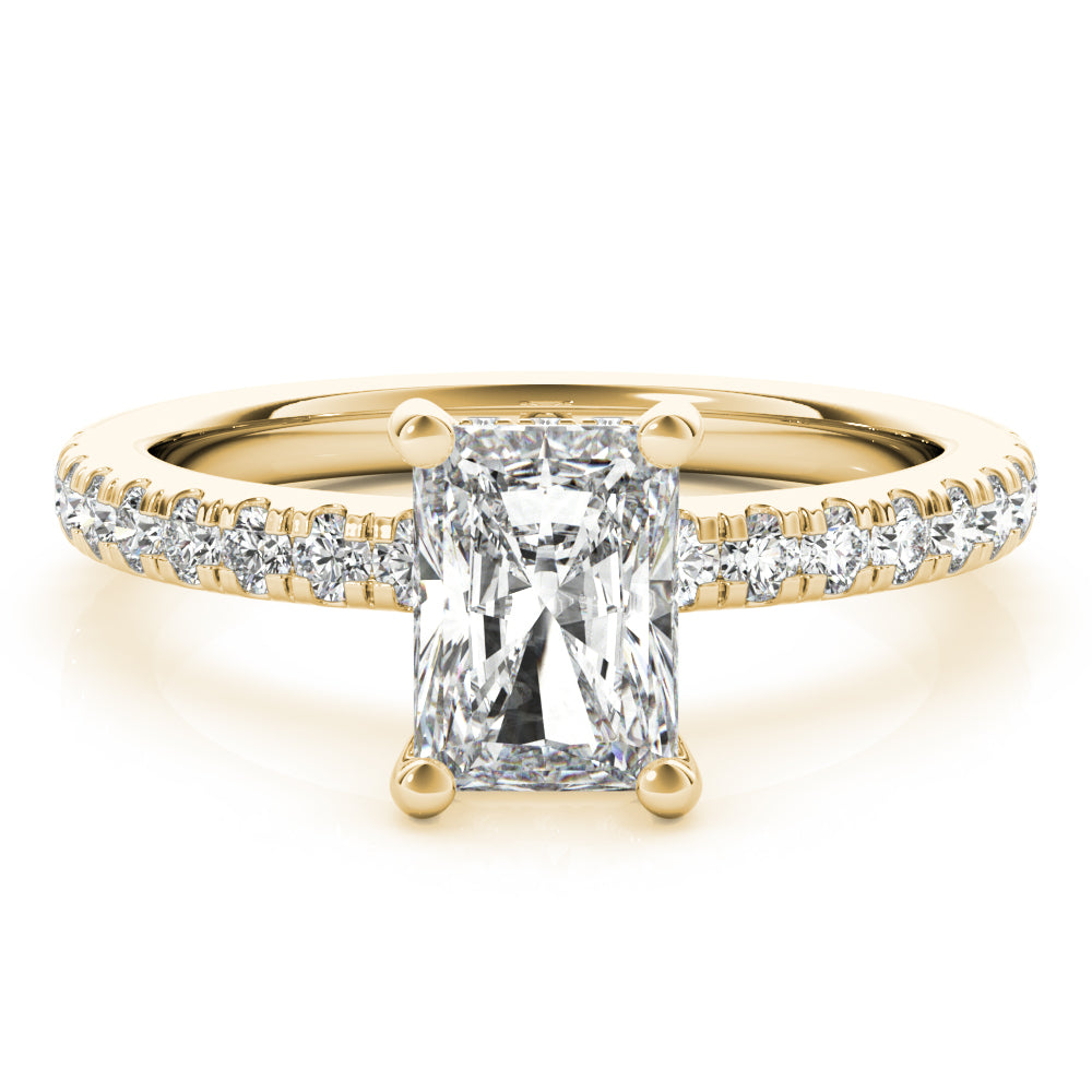 Alyssa Radiant Diamond Engagement Ring Setting