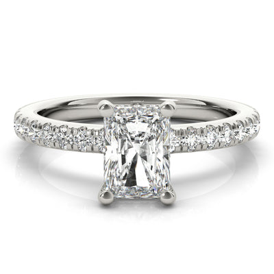 Alyssa Radiant Diamond Engagement Ring Setting