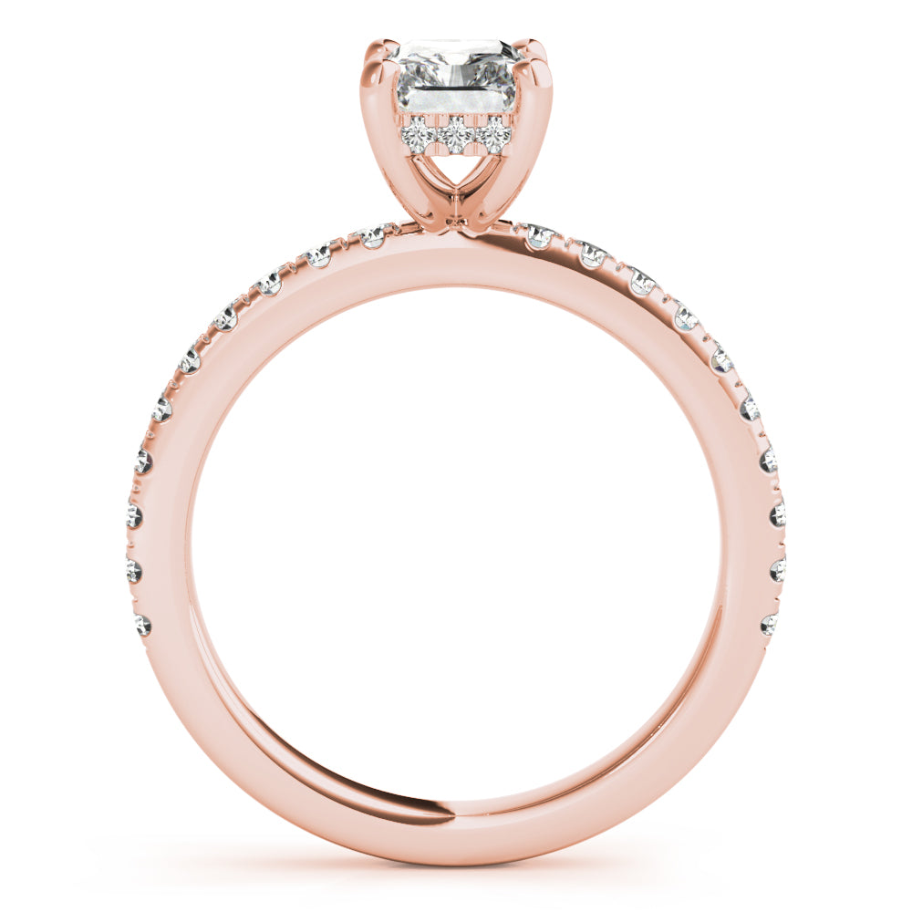 Alyssa Radiant Diamond Engagement Ring Setting