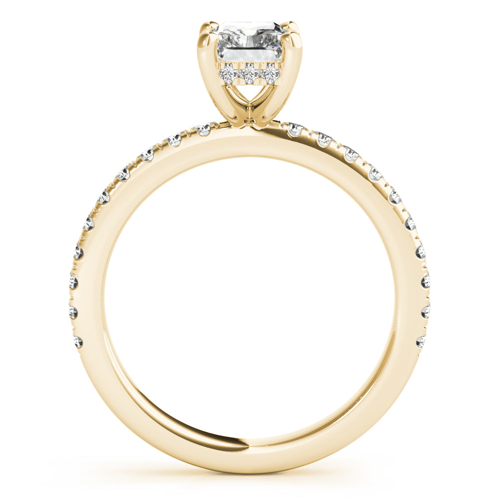 Alyssa Radiant Diamond Engagement Ring Setting