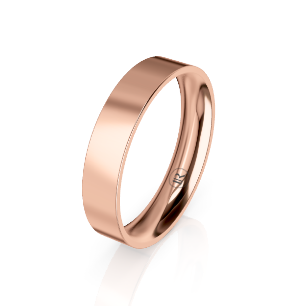 Women's Flat Comfort Fit Wedding Ring (AG) Rose Gold – KAVALRI