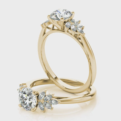 Lola Round Diamond Engagement Ring Setting