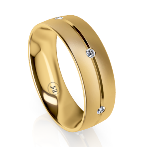 The Monaco Gold & White Diamond Ring – KAVALRI